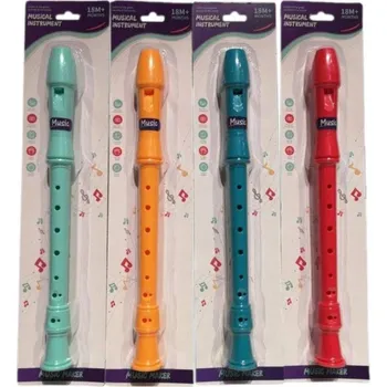 Hudební nástroj pro děti Flétna 32cm na kartě 4 barvy