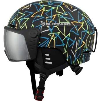 Blizzard FLASH VISOR black/multicolor, junior visor lyžařská přilba 25/26 52-56