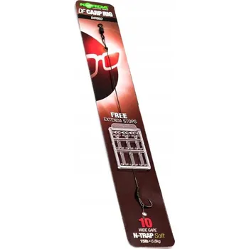 Rybářský háček Návazec N-trap Df Carp Rig 20lb Háček 4 Korda