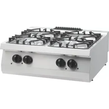 Sporák Maxima Heavy Duty sporák - 4 hořáky - dvojitá jednotka - hloubka 70 cm - 24 kW - plyn | 09396103