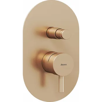 Vodovodní baterie RAVAK Baterie Ravak Espirit ES 061.00 podomítková 2-cestná, s tělesem, růžové zlato, X070358 X070358