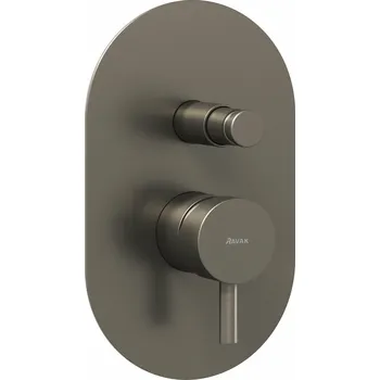 Vodovodní baterie RAVAK Baterie Ravak Espirit ES 061.00 podomítková 2-cestná, s tělesem, grafit, X070321 X070321