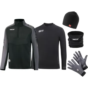 Fotbal Saller X.72 Zimní tréninkový set BARVA: 350 černá, Velikost: XXL Kompletní sada pro zimní tréninky s prodyšnou mikinou a teplými doplňky