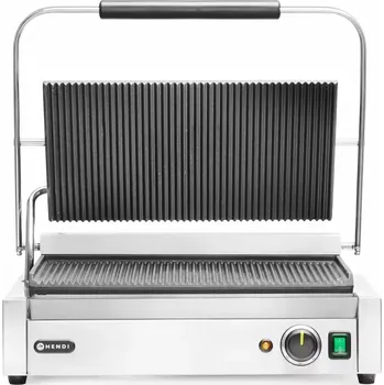 Kuchyňský gril Kontaktní gril Panini XL, HENDI, 230V/2700W, 548x464x(H)216mm | 263624