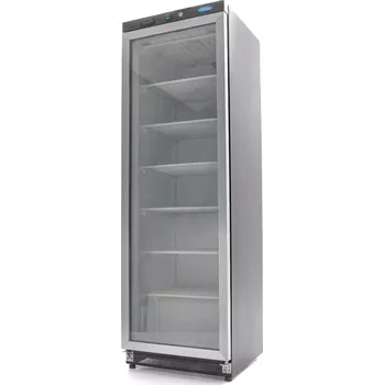 Mraznička Maxima Mrazící skříň - 400 l - černá - se skleněnými dveřmi | 09405021