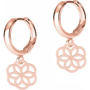 Náušnice Náušnice Ažurová Růžice růžové zlato 925 ZALAR