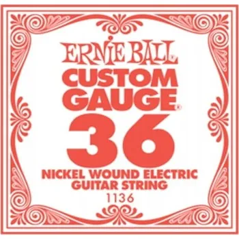 Struna pro kytaru a smyčcový nástroj Jednotlivá struna .036 Ernie Ball pro elektrickou kytaru 1136