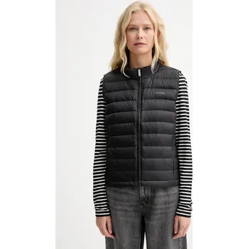 Dámská vesta Péřová vesta Calvin Klein černá barva, přechodná, LV044C529G 99X, vel. XS
