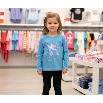 Dívčí tričko s dlouhým rukávem Frozen 98
