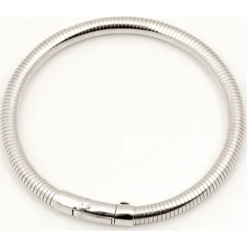 Náramek Stříbrný náramek masivní hádek STNA0919F + dárek zdrama