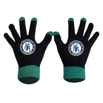 Čepice Numberoplus Premium dětské pletené rukavice - Chelsea FC Barva: Tyrkysová