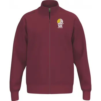 Pánská mikina ERIMA MIKINA NA ZIP 153 VK KARLOVARSKO - Bordová - velikost XXXXL