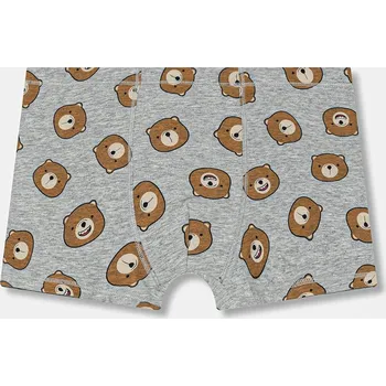 Boxerky Dětské bavlněné boxerky United Colors of Benetton 3MFE0X01K.G.Seasonal šedá 09X, vel. 90