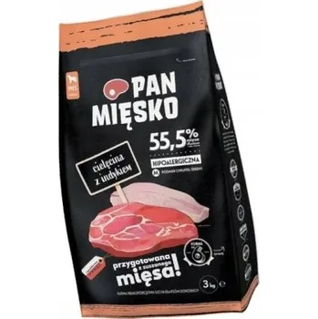 Krmivo pro psa Pan Mięsko Krmivo pro psy, hovězí a krůtí s křupkami, velikost M, 3 kg