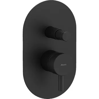 Vodovodní baterie RAVAK Baterie Ravak Espirit ES 061.00 podomítková 2-cestná, s tělesem, černá mat, X070284 X070284