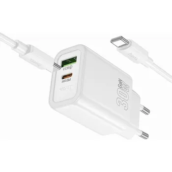 Rychlá GaN nabíječka 30W se 2 vstupy a USB-C kabelem pro Vivo Y70