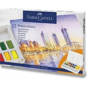 Vodová barva Akvarelové barvy Faber-Castell vícebarevné 12 ks 1 ml