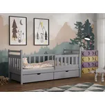 Dětská postel s úložným prostorem Natalia Barva dřeva: Šedá, Rozměry: 80x180