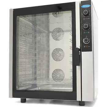 Vestavná trouba Maxima Kombinovaná parní Trouba - vhodná pro 10 Zásobníky (1/1 GN / 60 x 40 cm) - Analogová - 400V | 08500207