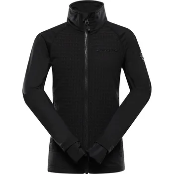 Dětské termoprádlo mikina dětská ALPINE PRO QUERTO 2 rychleschnoucí PROSTRETCH černá