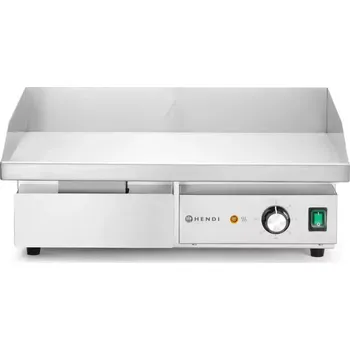 Kuchyňský gril Plochý gril, HENDI, Budget Line, 220-240V/3000W, 550x430x(H)240mm | 154977