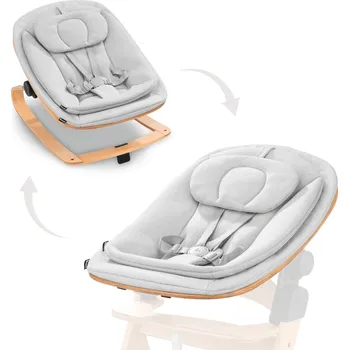 Dětská houpačka Hauck Křesílko Bouncer Eco 3v1 na židličky Alpha+/Beta+ Light Grey