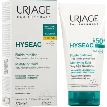 Pleťový krém Uriage Matující fluid s hydratačním účinkem SPF 50+ Hyséac (Fluid) 50 ml