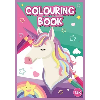 omalovánky Kniha omalovánek 72 stran A4 Jednorožci