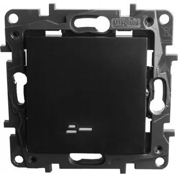 vypínač Vypínač jednoduchý Klasik, Pod omítku Legrand černý 863511