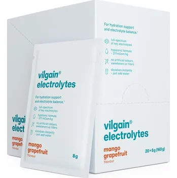 Iontový nápoj Vilgain Elektrolyty – Mango & grep 160 g (20 x 8 g)