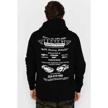 Pánská mikina HUF X Greddy Body Works HD (black) XL, černá