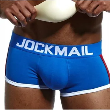 Pánské spodní prádlo Pánské bavlněné boxerky s Push Up efektem pro zvětšení objemu JOCKMAIL - XL