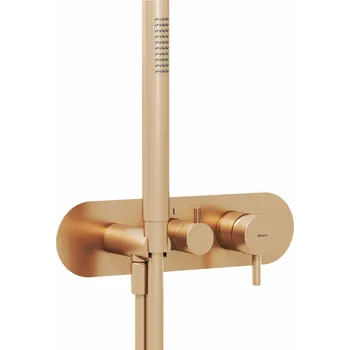 Vodovodní baterie RAVAK Baterie Ravak Espirit ES 068.00 RB D podomítková 3-cestná, bez tělesa, se sprchovým setem, růžové zlato, X070356 X070356