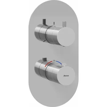 Vodovodní baterie RAVAK Baterie Ravak Espirit ES 067.00 podomítková, termostatická 3-cestná, bez tělesa, chrom, X070209 X070209