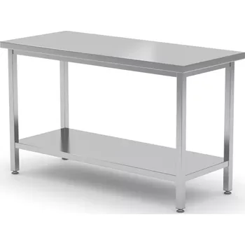 Jídelní stůl Středový stůl s policí - přišroubovaný, HENDI, Profi Line, 1200x700x(H)850mm | 810712