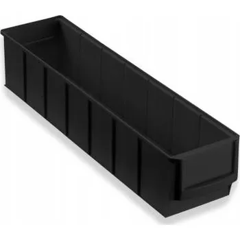 Úložný box Úložný box černý ESD - 91x400x81 mm