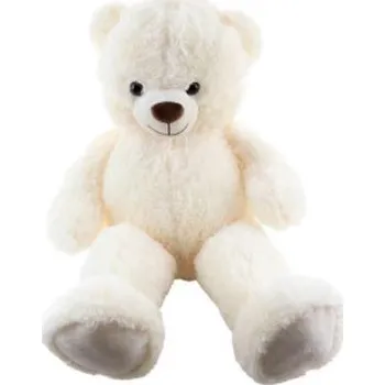 plyšák PLYŠ Medvěd 90cm bílý (plyšová hračka)