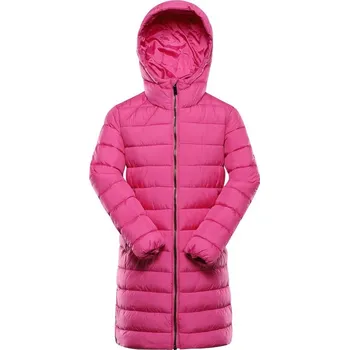 Dívčí kabát kabát dětský ALPINE PRO DEFRO zimní ultralehký růžový