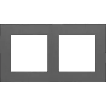 vypínač Rámeček 2 násobný grafitová matná KONTAKT SIMON TR2/116