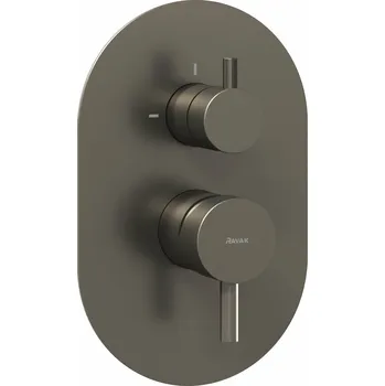 Vodovodní baterie RAVAK Baterie Ravak Espirit ES 065.00 RB E podomítková 2-cestná, bez tělesa, grafit, X070325 X070325