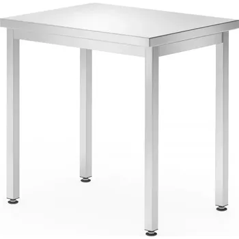 Jídelní stůl Centrální stůl, přišroubovaný, HENDI, Kitchen Line, 800x600x(H)850mm | 817063