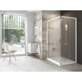 RAVAK Sprchový kout Ravak Blix BLRV2K/BLRV2K 90x90 rohový, bílá/grape 1XV70100ZG;1XV70100ZG