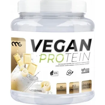 Protein MUSCLE CLINIC VEGAN PROTEIN 450G bílá čokoláda