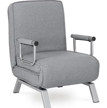 Křeslo JAKS Rozkládací křeslo Bart šedé