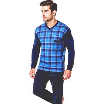 Pánské pyžamo Pánské Pyžamo Dlouhé FOLTÝN PD 357 Velikost: L