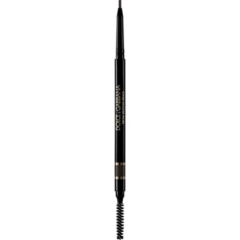 Pudr Dolce&Gabbana Classic Brow Restyler Pencil tužka na obočí s kartáčkem odstín 06 Naturally Black - Warm Black Brown 0.09 g