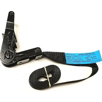 Upínací popruh černý upínací pás - kurta 35B-1-B-DR - black, délka kompletu 4 m, barva černá