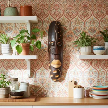 Etno Maska 9 Šaman / Dřevo 50 cm