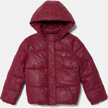 Dívčí bunda Dětská bunda Guess červená barva, J5BL13 WGIW0 J5BL13.WGIW0.9BYA 33X, vel. 125-135