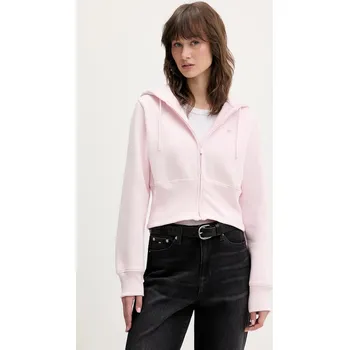 Dámská mikina Mikina Tommy Jeans DW0DW21943 růžová 03X, vel. M
